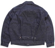 画像2: 新品★LEVI'S PREMIUM リーバイス TYPE I TRUCKER 先染め ブラック デニムジャケット M★1st (2)