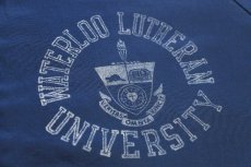 画像4: 70s WATERLOO LUTHERAN UNIVERSITY ジャケット 紺 (4)