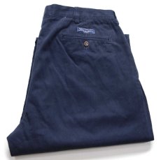 画像1: 00s ポロ ラルフローレン ANDREW PANT ツータック コットン チノパン 紺 W36★354 (1)