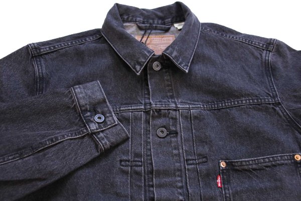 新品☆LEVI'S PREMIUM リーバイス TYPE I TRUCKER 先染め ブラック