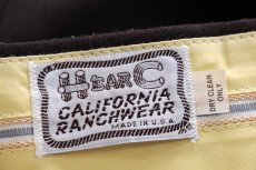 画像6: 70s USA製 HBARC ポリエステル ランチパンツ 焦げ茶 W35 (6)
