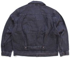 画像2: 新品★LEVI'S PREMIUM リーバイス TYPE I TRUCKER 先染め ブラック デニムジャケット L★1st (2)