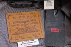画像4: 新品★LEVI'S PREMIUM リーバイス TYPE I TRUCKER 先染め ブラック デニムジャケット M★1st (4)