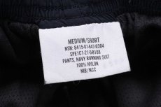 画像6: 21 米軍 U.S.NAVY RUNNING SUIT トレーニング ナイロンパンツ 紺 M/S★08 (6)