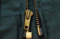 画像5: 70s TOPPMASTER BEAR ISLAND PAPER CO. パッチ付き ワークジャケット 濃緑 46R (5)