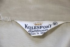 画像4: 60s KOLESPORT 無地 ジャケット ベージュ ボーイズ 18 (4)