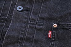 画像5: 新品★LEVI'S PREMIUM リーバイス TYPE I TRUCKER 先染め ブラック デニムジャケット XL★1st (5)
