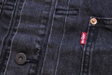 画像5: 新品★LEVI'S PREMIUM リーバイス TYPE I TRUCKER 先染め ブラック デニムジャケット L★1st (5)