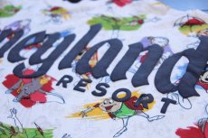 画像4: DISNEYディズニー SPIRIT JERSEY Disneyland RESORT ミッキー マウス ピノキオ ダンボ ピーターパン 総柄 コットン長袖Tシャツ★特大 (4)