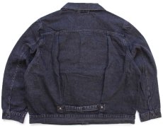 画像2: 新品★LEVI'S PREMIUM リーバイス TYPE I TRUCKER 先染め ブラック デニムジャケット XL★1st (2)