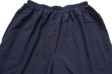 画像4: 21 米軍 U.S.NAVY RUNNING SUIT トレーニング ナイロンパンツ 紺 M/S★08 (4)