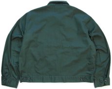 画像2: 70s TOPPMASTER BEAR ISLAND PAPER CO. パッチ付き ワークジャケット 濃緑 46R (2)