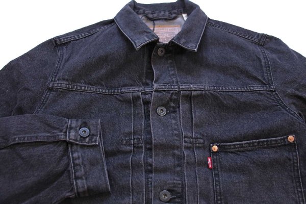 新品☆LEVI'S PREMIUM リーバイス TYPE I TRUCKER 先染め ブラック