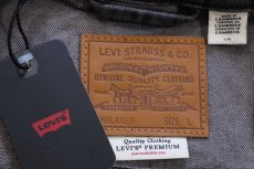 画像4: 新品★LEVI'S PREMIUM リーバイス TYPE I TRUCKER 先染め ブラック デニムジャケット L★1st (4)