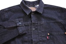 画像3: 新品★LEVI'S PREMIUM リーバイス TYPE I TRUCKER 先染め ブラック デニムジャケット XL★1st (3)