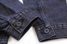 画像7: 新品★LEVI'S PREMIUM リーバイス TYPE I TRUCKER 先染め ブラック デニムジャケット M★1st (7)