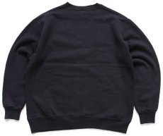 画像2: 90s USA製 RUSSELLラッセル WESTERN 発泡プリント 前V スウェット 黒×ピンク XL (2)