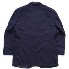 画像2: 80s USA製 CHAPS ラルフローレン 2つボタン ウール テーラードジャケット 紺ブレ★ブレザー (2)