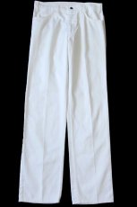 画像2: 70s USA製 LEVI'Sリーバイス BIGE ツイルパンツ 白 W31 (2)