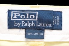 画像6: 00s ポロ ラルフローレン コットンパンツ 薄黄 W40★355 (6)