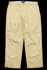 画像2: 00s ポロ ラルフローレン コットンパンツ 薄黄 W40★355 (2)