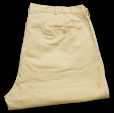 画像1: 00s ポロ ラルフローレン コットンパンツ 薄黄 W40★355 (1)