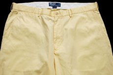 画像4: 00s ポロ ラルフローレン コットンパンツ 薄黄 W40★355 (4)