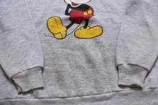 画像6: 80s USA製 Disneyディズニー ミッキー マウス スウェット 杢グレー XL (6)