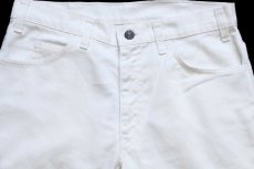 画像4: 70s USA製 LEVI'Sリーバイス BIGE ツイルパンツ 白 W31 (4)