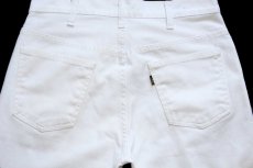 画像5: 70s USA製 LEVI'Sリーバイス BIGE ツイルパンツ 白 W31 (5)