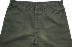 画像4: 70s USA製 LEVI'Sリーバイス 517 BIGE STA-PRESTスタプレ パンツ グリーン W37★ブーツカット (4)