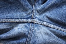 画像10: 70s フランス製 LEVI'Sリーバイス BIGE デニムパンツ ヒゲ カスタム W30★ユーロ (10)