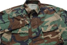 画像3: 80s 米軍 U.S.ARMY ウッドランドカモ BDU ジャケット M-L (3)