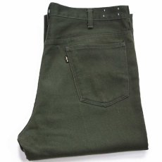 画像1: 70s USA製 LEVI'Sリーバイス 517 BIGE STA-PRESTスタプレ パンツ グリーン W37★ブーツカット (1)