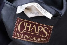 画像4: 80s USA製 CHAPS ラルフローレン 2つボタン ウール テーラードジャケット 紺ブレ★ブレザー (4)