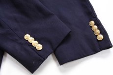 画像7: 80s USA製 CHAPS ラルフローレン 2つボタン ウール テーラードジャケット 紺ブレ★ブレザー (7)