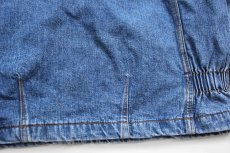 画像8: 90s GAPギャップ 91-Bタイプ チェックライナー デニム ワークジャケット M (8)