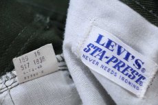 画像6: 70s USA製 LEVI'Sリーバイス 517 BIGE STA-PRESTスタプレ パンツ グリーン W37★ブーツカット (6)