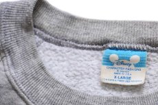 画像4: 80s USA製 Disneyディズニー ミッキー マウス スウェット 杢グレー XL (4)