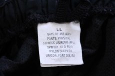 画像6: 10 米軍 U.S.ARMY PFU トレーニング ナイロンパンツ 黒 L/L★186 IPFU (6)