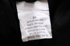 画像6: 00s 米軍 U.S.ARMY PFU トレーニング ナイロンパンツ 黒 S/L★167 IPFU (6)