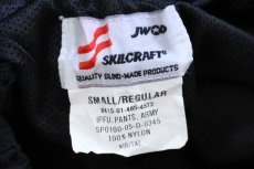 画像6: 00s 米軍 U.S.ARMY IPFU トレーニング ナイロンパンツ 黒 S/R★184 PFU (6)