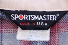 画像4: 80s USA製 HABERSHAM CO. FARM BUREAU オンブレチェック ネルライナー ジャケット カーキ L (4)