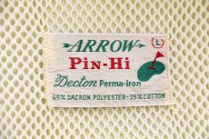 画像4: 60s ARROW Pin Hi 無地 ジャケット カスタム 薄黄 L (4)