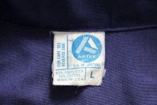 画像4: 70s USA製 ARTEX ROADWAY ロゴ刺繍 ジャケット ナス紺 フェード L (4)