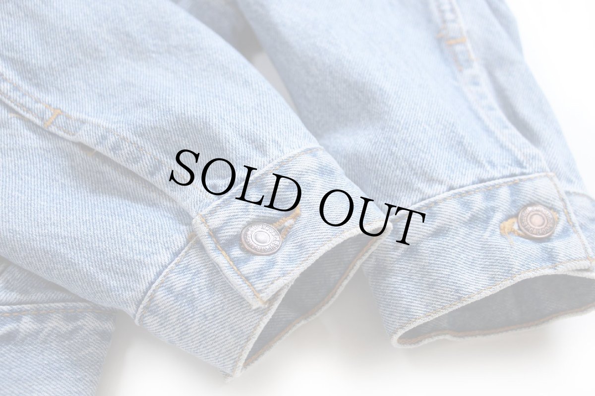 画像7: 90s USA製 Levi'sリーバイス 77598 デニムジャケット 4ポケット L (7)