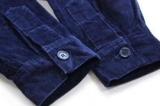 画像7: USA製 FFA NEW YORK チェーン刺繍&パッチ コットン コーデュロイ ファーマーズジャケット 紺 48 (7)