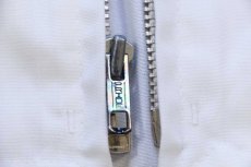 画像6: 80s USA製 SPORTSMASTER Payson,Az エルクス チェーン刺繍 星条旗パッチ付き ジャケット 白 L (6)