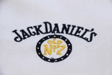 画像4: 80s Swingster JACK DANIEL'S OLD No.7 ジャックダニエル ロゴ刺繍 ジャケット アイボリー M (4)