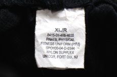 画像6: 00s 米軍 U.S.ARMY PFU トレーニング ナイロンパンツ 黒 XL/R★159 IPFU (6)